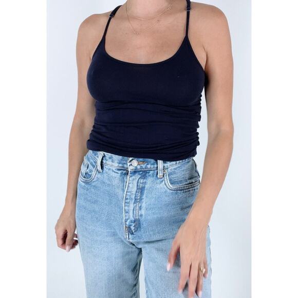 Guess Navy Blue Racerback Sleeveless Tunic Size XS - Picture 1 of 4